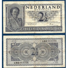 Pays Bas Pick N°73, Billet de Banque de 2 1/2 gulden 1949