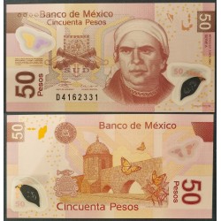 Mexique Pick N°123a, Unc Billet de Banque de 50 pesos 5.11.2004