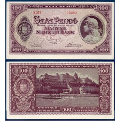 Hongrie Pick N°111b, A-UNC Billet de banque de 100 Pengo 1945