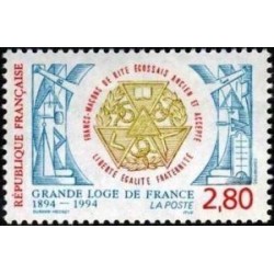 Timbre Yvert No 2912 La Grande Loge de France, centenaire