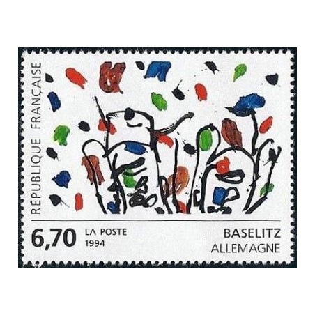 Timbre Yvert No 2914 Georg Baselitz, oeuvre originale