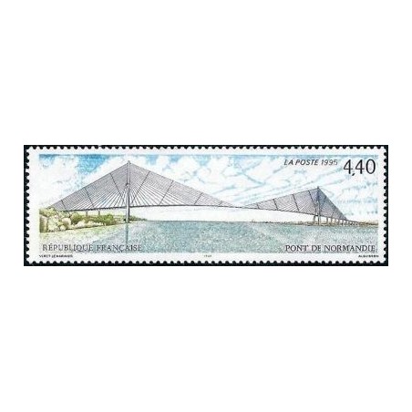 Timbre Yvert No 2923 Inauguration du pont de Normandie