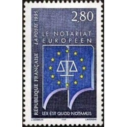 Timbre Yvert No 2924 Le notariat européen