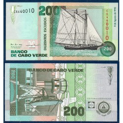 Cap vert Pick N°63a, Neuf Billet de banque de 200 escudos 1992