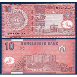 Bangladesh Pick N°39d, Billet de banque de 10 Taka 2005
