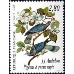 Timbre Yvert No 2930 Audubon, série arts décoratifs, les oiseaux