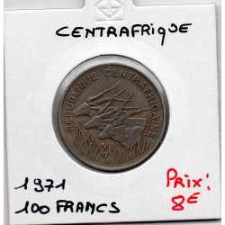 Centrafrique 100 francs 1971 TTB+, KM 6 pièce de monnaie