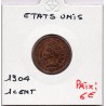 Etats Unis 1 cent 1904 TTB, KM 90a pièce de monnaie