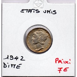 Etats Unis dime 1942 Sup, KM 140 pièce de monnaie