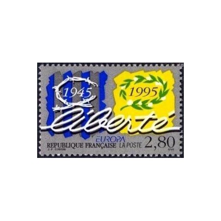 Timbre Yvert No 2941 Europa, liberté