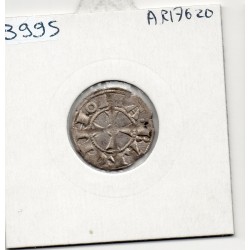 Barcelone pierre II d'Aragon Denier 1196-1213 TB pièce de monnaie