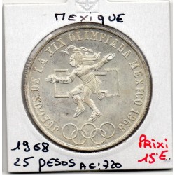 Mexique 25 Pesos 1968 SPL, KM 479 pièce de monnaie