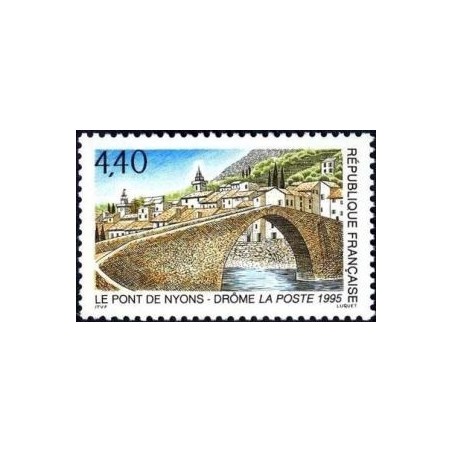 Timbre Yvert No 2956 Le pont de Nyons dans la Drôme
