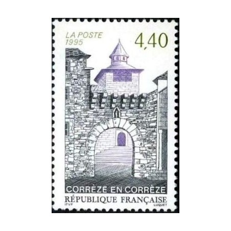 Timbre Yvert No 2957 Corrèze
