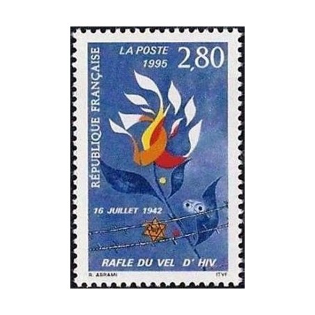 Timbre Yvert No 2965 Rafle du Vel d'Hiv