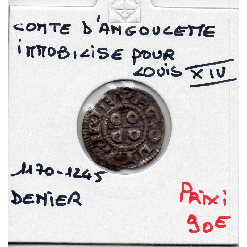 Angoumois, comté Angoulème au nom de Louis, (1170-1245) Denier