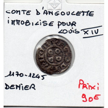 Angoumois, comté Angoulème au nom de Louis, (1170-1245) Denier