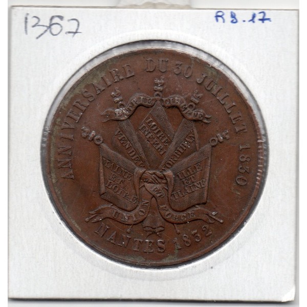 Essai module de 5 francs Louis Philippe 1832 Sup , France pièce de monnaie