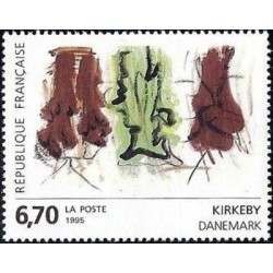 Timbre Yvert No 2969 Kirkeby, oeuvre originale