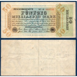 Allemagne Pick N°120a, TTB- Billet de banque de 50 milliard de Mark 1923