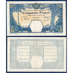 AOF Pick 9Db, Billet de banque de 50 Francs 12 juin 1924