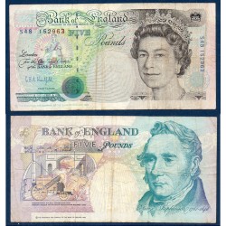 Grande Bretagne Pick N°382b, Billet de banque de 5 livres 1990
