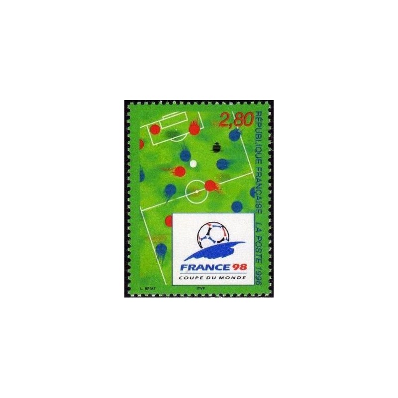 Timbre Yvert No 2985 Coupe du monde de football