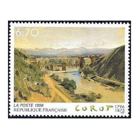 Timbre Yvert No 2989 Le pont de Narni de Corot