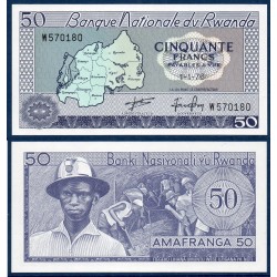 Rwanda Pick N°7c, Billet de banque de 250 Francs 1976