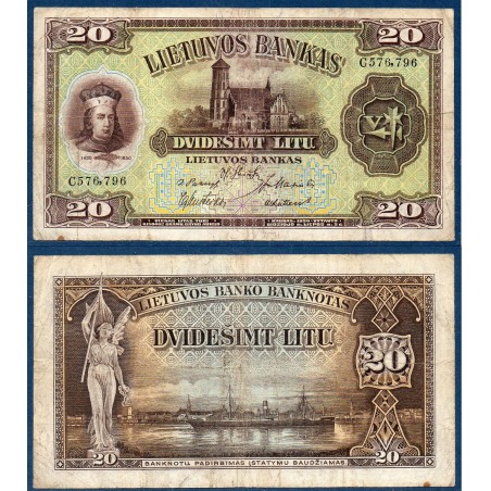 Lituanie P.27a, TTB Billet de 10 litu 1930 Vytautas