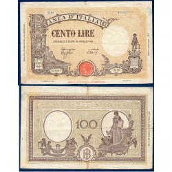 Italie Pick N°62a, Billet de banque de 100 Lire 23.8.1943