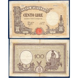 Italie Pick N°67a, Billet de banque de 100 Lire 23.8.1943