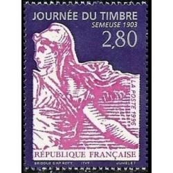 Timbre Yvert No 2991 journée du timbre la semeuse Issue de carnet