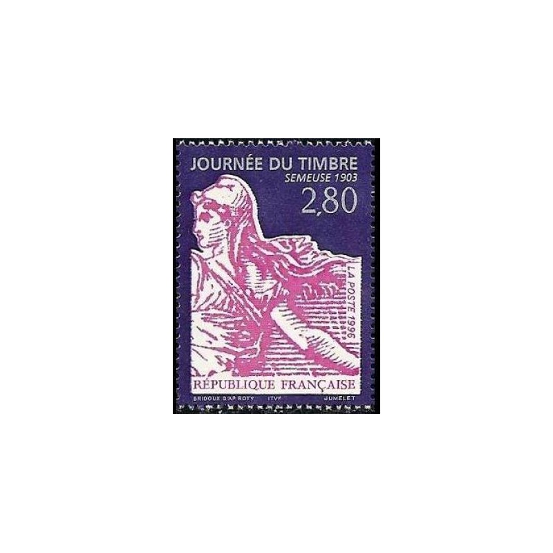 Timbre Yvert No 2991 journée du timbre la semeuse Issue de carnet