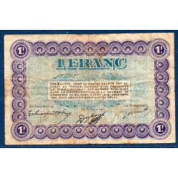Belfort 1 franc B+ 12.10.1921 pirot 62 Billet de la chambre de Commerce