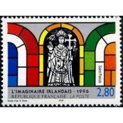 Timbre Yvert No 2993 imaginaire irlandais de Evie Hone st Patrick