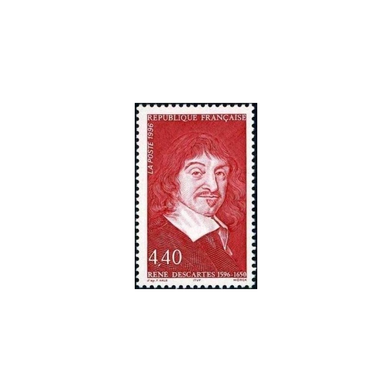 Timbre Yvert No 2995 René Descartes par Frans Hals