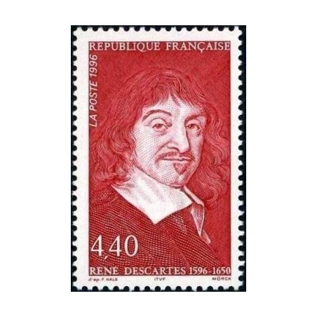 Timbre Yvert No 2995 René Descartes par Frans Hals