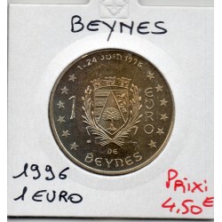 1 Euro Beynes 1996 piece de monnaie € des villes