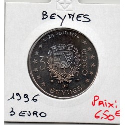 3 Euro Beynes 1996 piece de monnaie € des villes