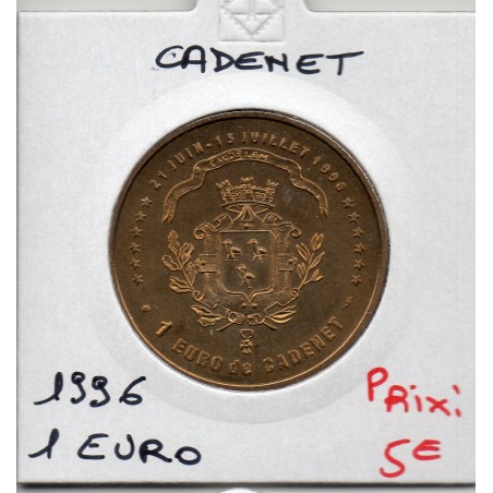 1 Euro Cadenet 1996 piece de monnaie € des villes