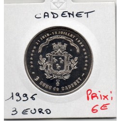 3 Euro Cadenet 1996 piece de monnaie € des villes