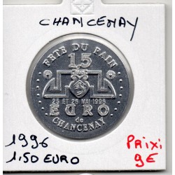 1.50 Euro de Chancenay 1996 piece de monnaie € des villes