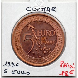 5 Euro de Colmar 1996 piece de monnaie € des villes