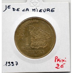 1 Euro de la Nievre au perche 1997 piece de monnaie € des villes