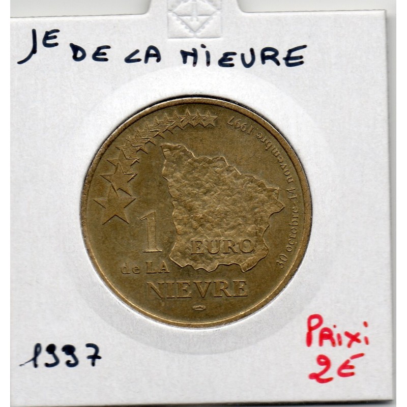 1 Euro de la Nievre au perche 1997 piece de monnaie € des villes