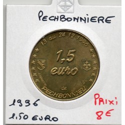 1.50 Euro de Pechbonnieu1.50 1996 piece de monnaie € des villes