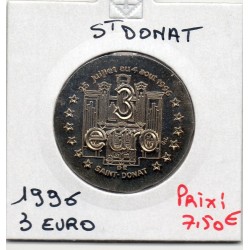 3 Euro de Saint Donat 1996 piece de monnaie € des villes