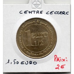 1.50 Euro de centre Leclerc piece de monnaie € des villes