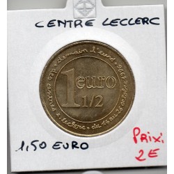 1.50 Euro de centre Leclerc piece de monnaie € des villes